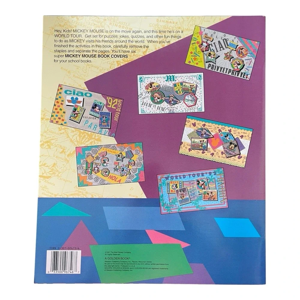Mickey Mouse‎ World Tour Golden 6 Book Covers